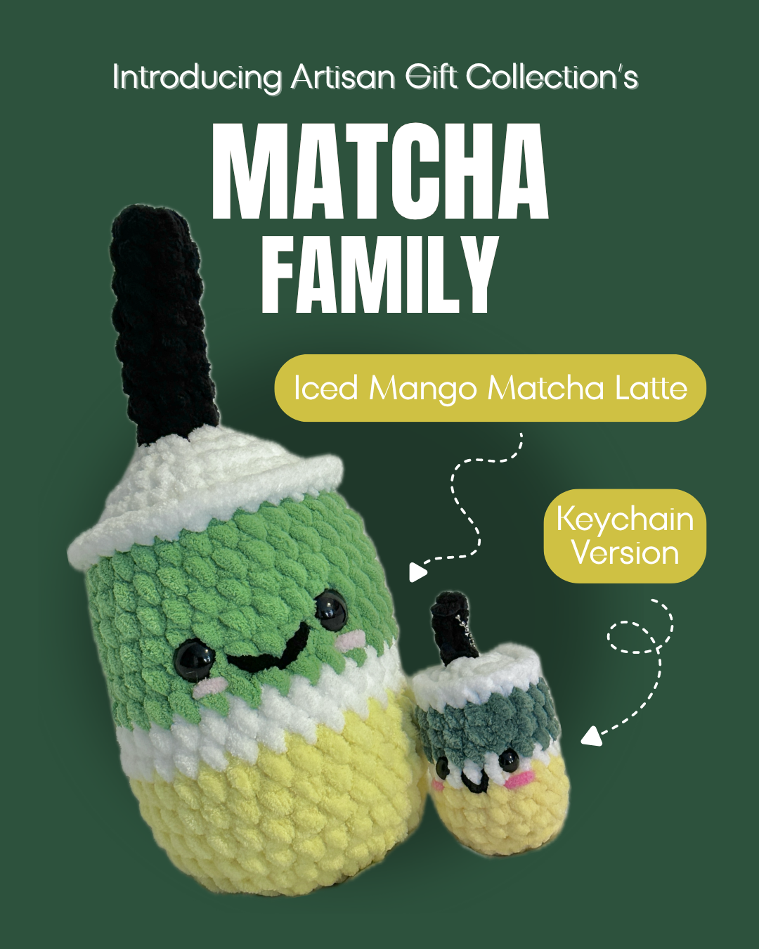 Crochet Matcha Family - Choose your flavour!