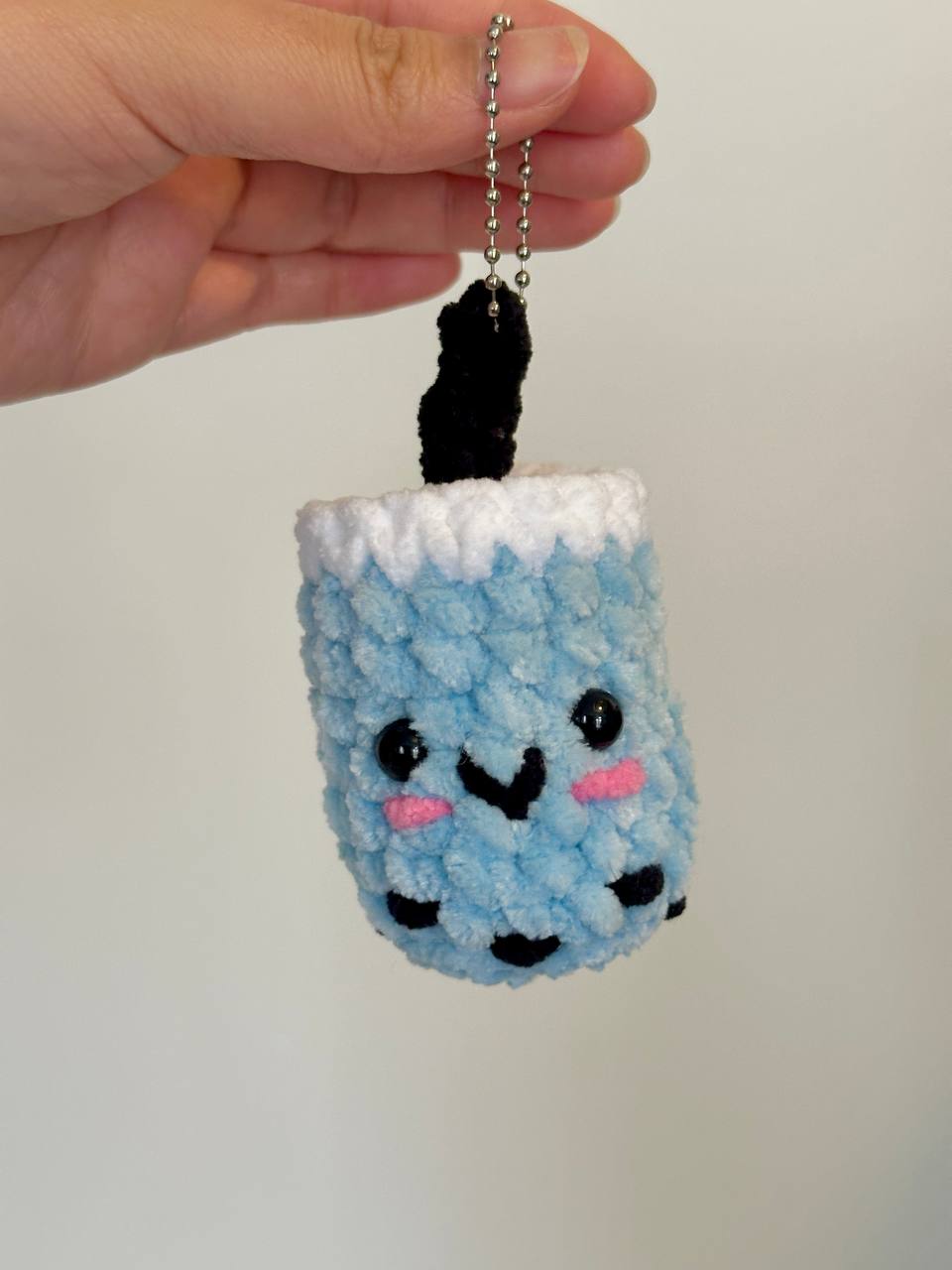 Crochet Boba Keychain Pattern PDF Download
