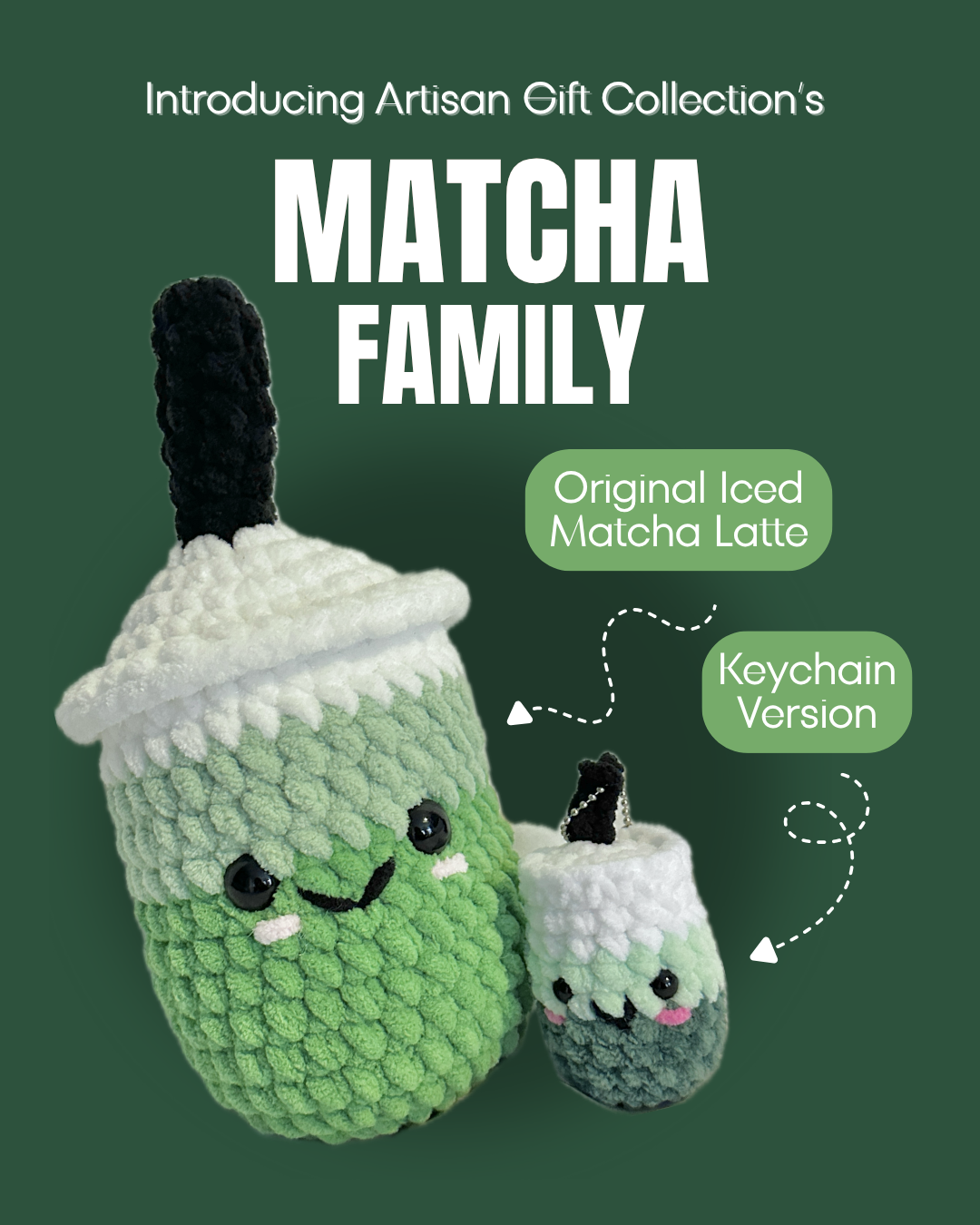 Crochet Matcha Family - Choose your flavour!