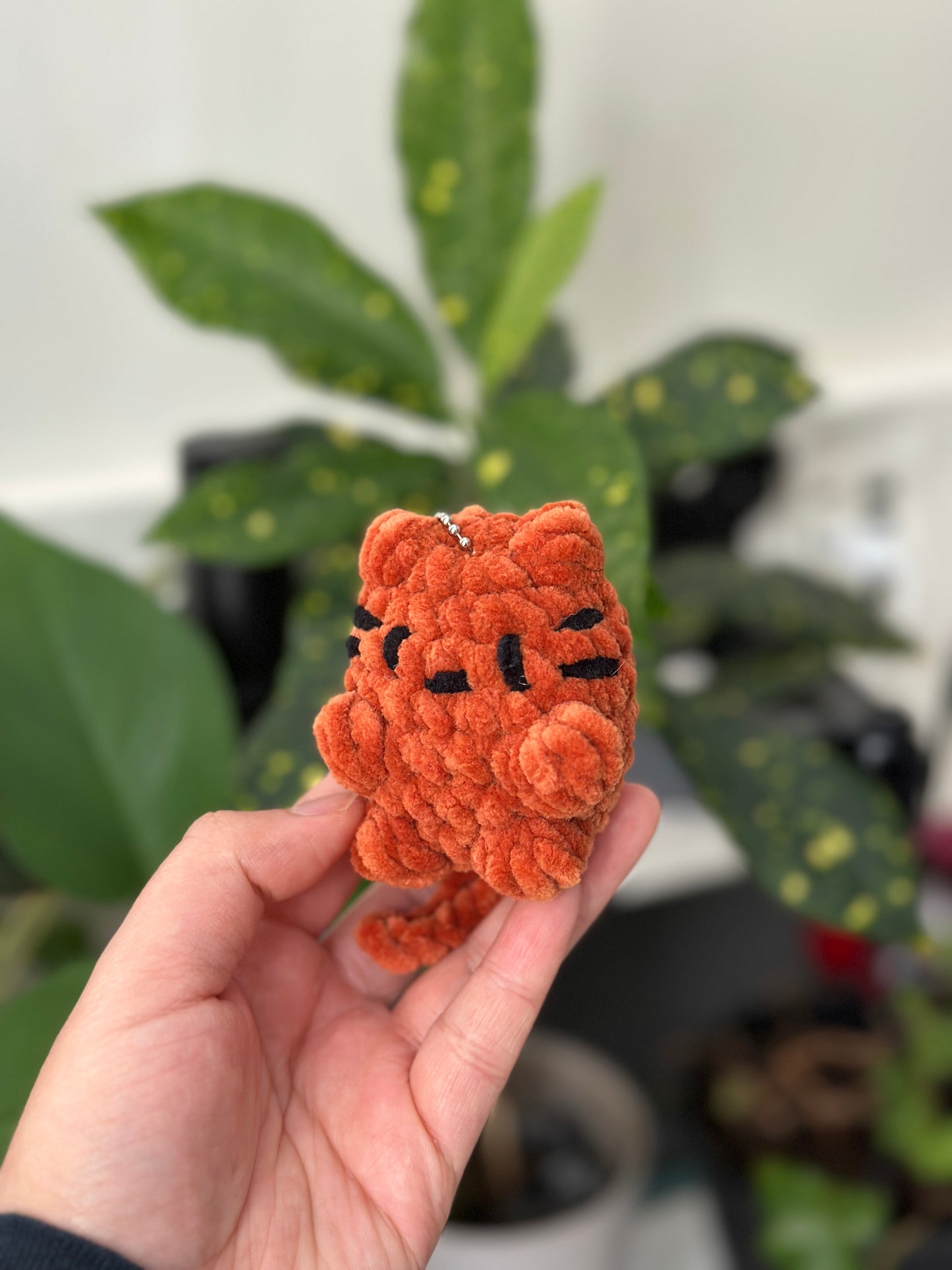 Handmade Crochet Cat Keychain – Cute Kitten Charm