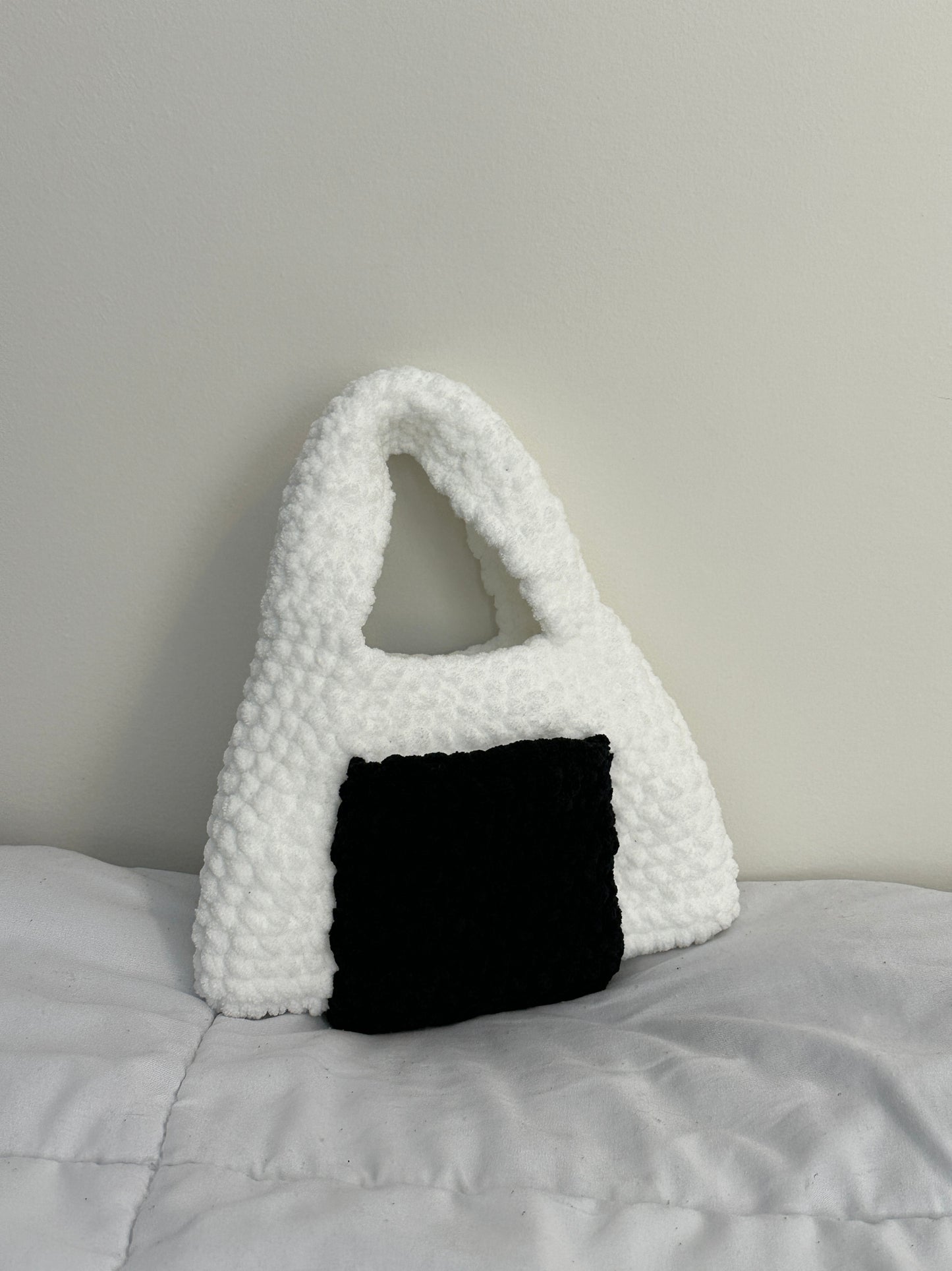 The Onigiri Bag - Crochet Bag (with front and back pockets) Pattern PDF Download Beginner Friendly