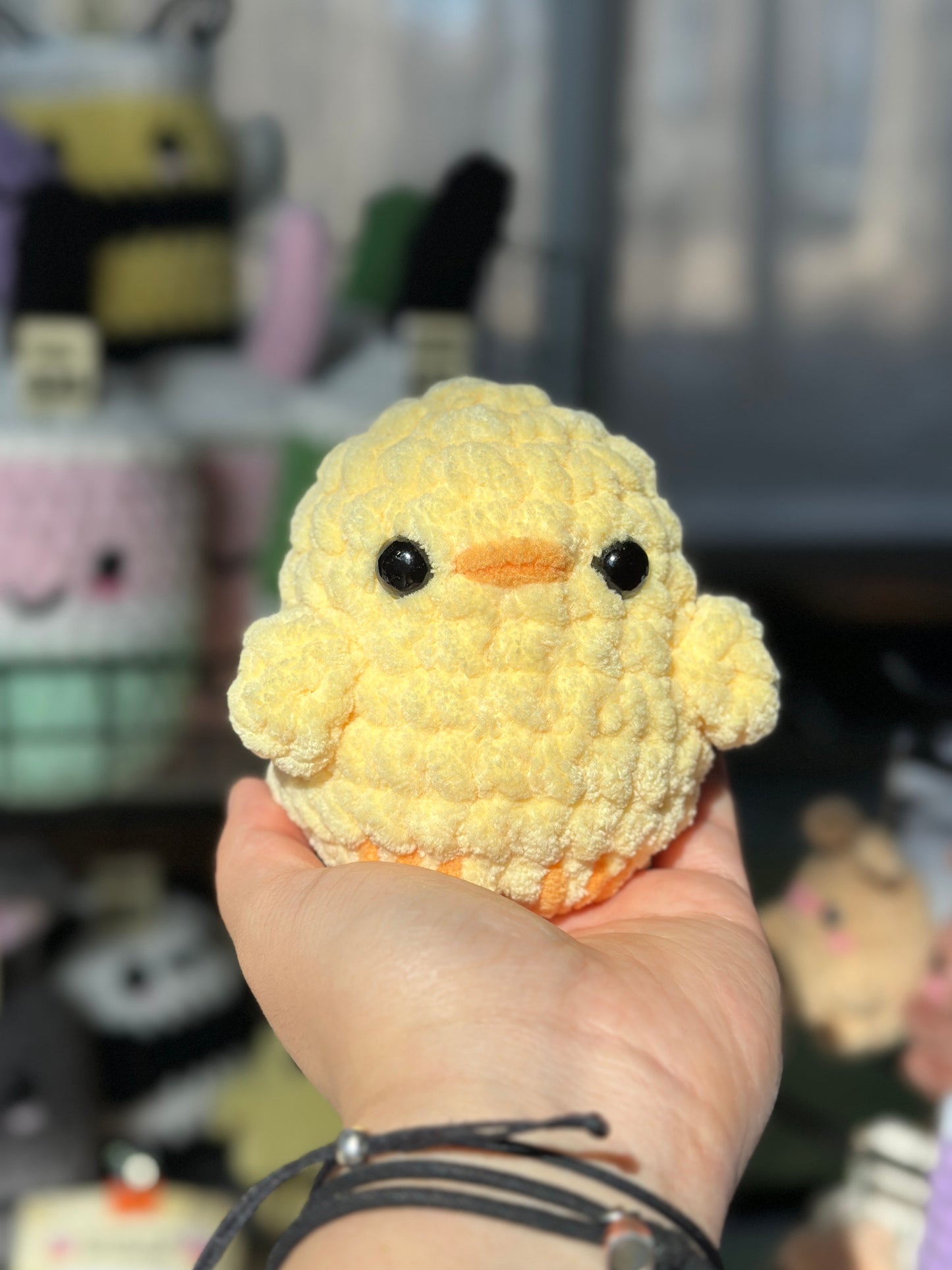 Crochet Mini Panda, Chick, Dog Plushie: Handmade Panda Toy