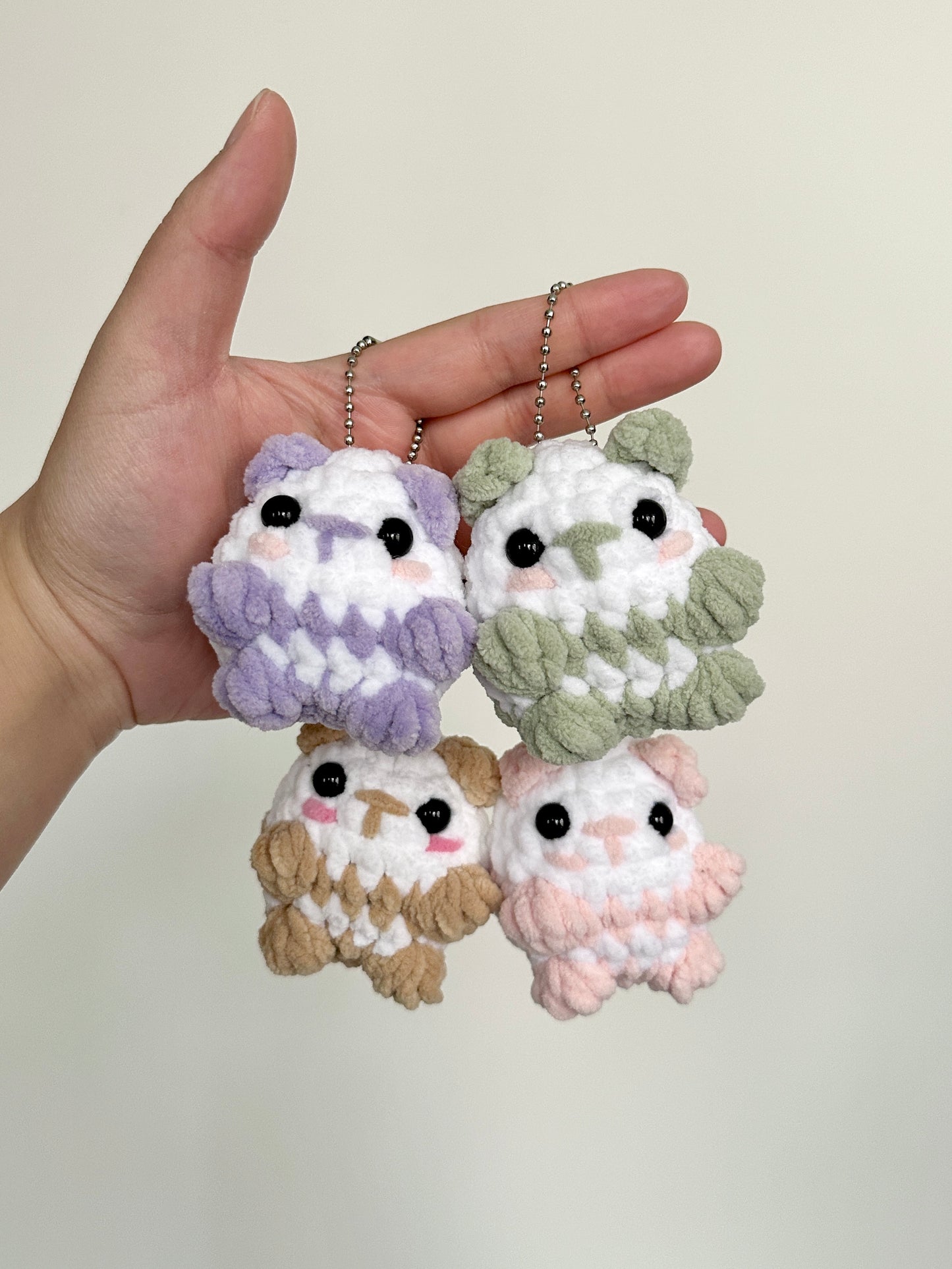 Crochet NO-SEW Panda Keychain Pattern PDF Download (Beginner Friendly)