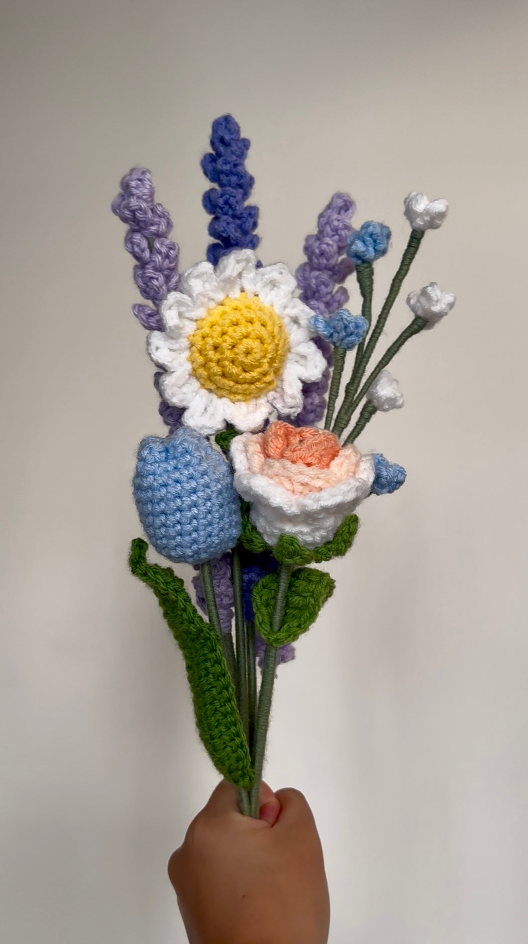 Handmade ZODIAC Crochet Flower Bouquet: Acrylic Cotton Yarn