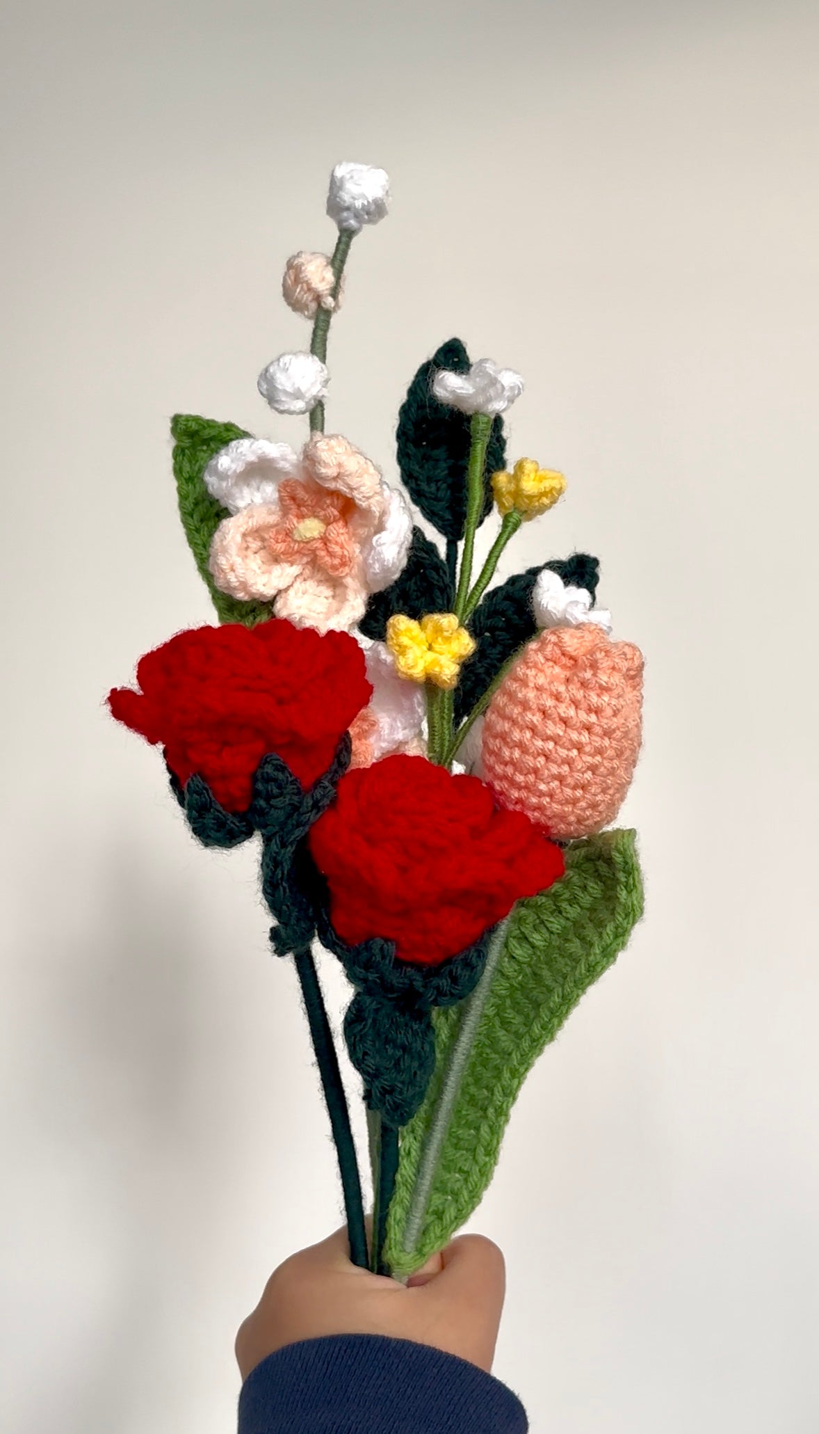 Handmade ZODIAC Crochet Flower Bouquet: Acrylic Cotton Yarn