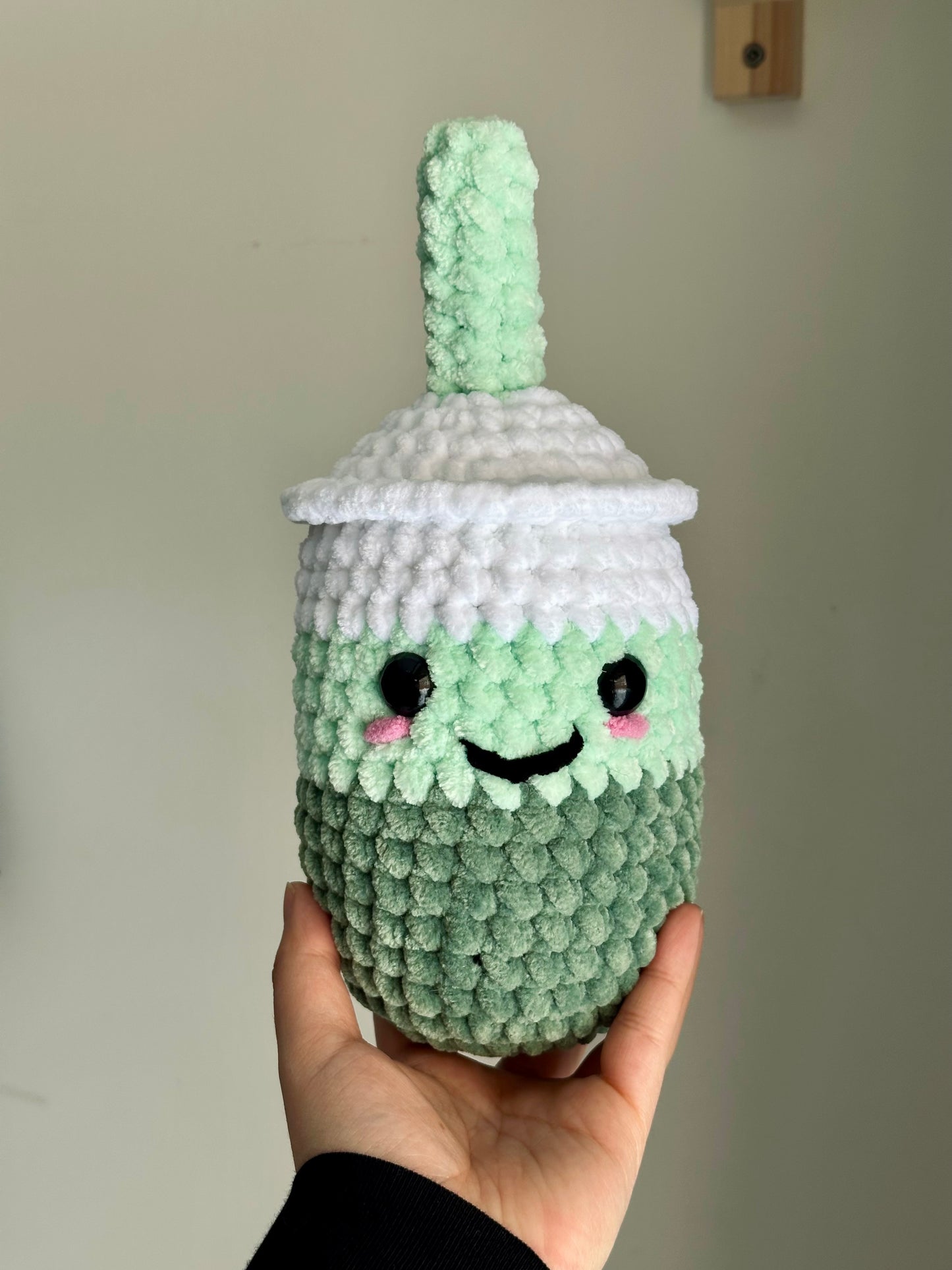 Crochet Iced Matcha/Coffee Plushie Pattern PDF Download Beginner Friendly