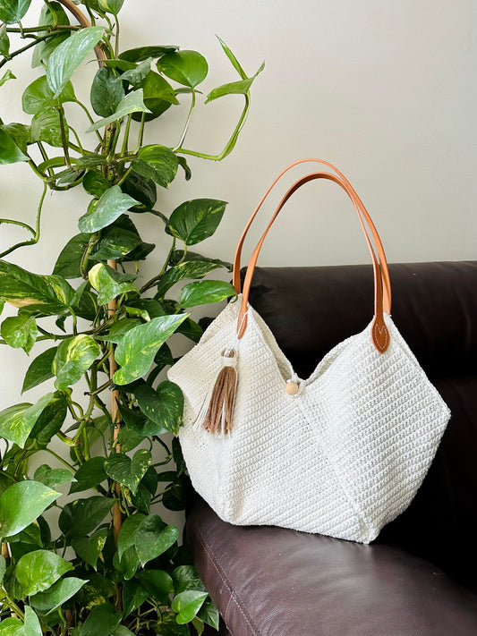Crochet Handbag - White🤍