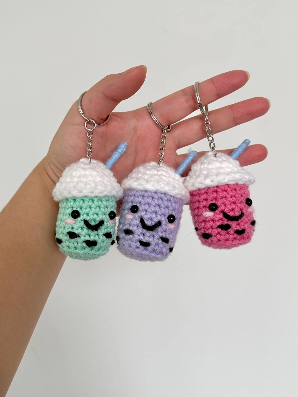 Boba Keychain (Bubble Tea)