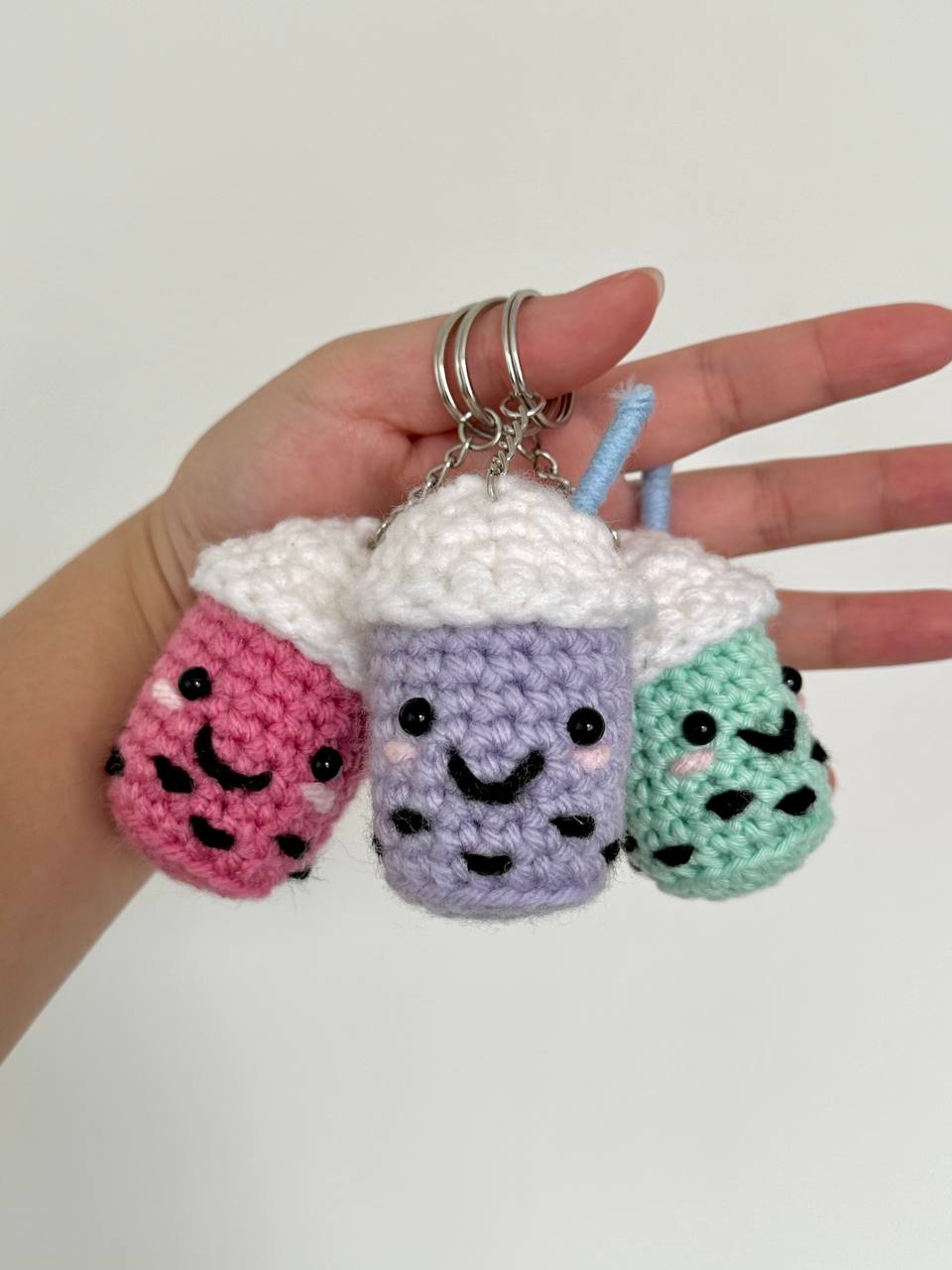 Boba Keychain (Bubble Tea)