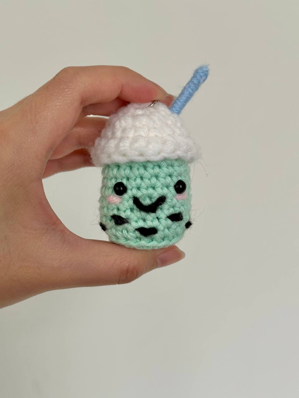 Boba Keychain (Bubble Tea)