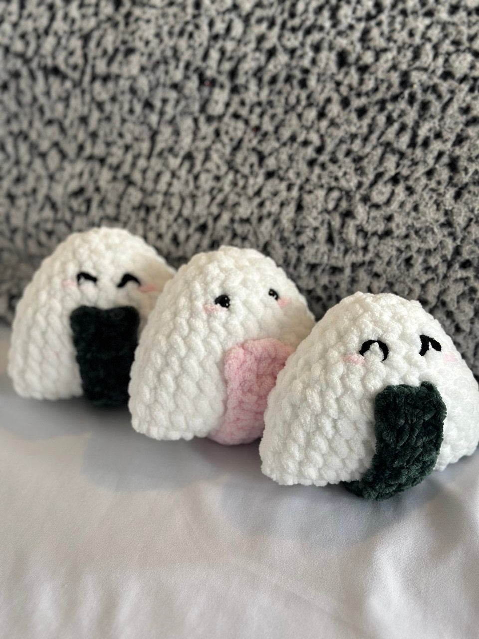 Crochet Onigiri (Rice Ball) Plushie Pattern PDF Download