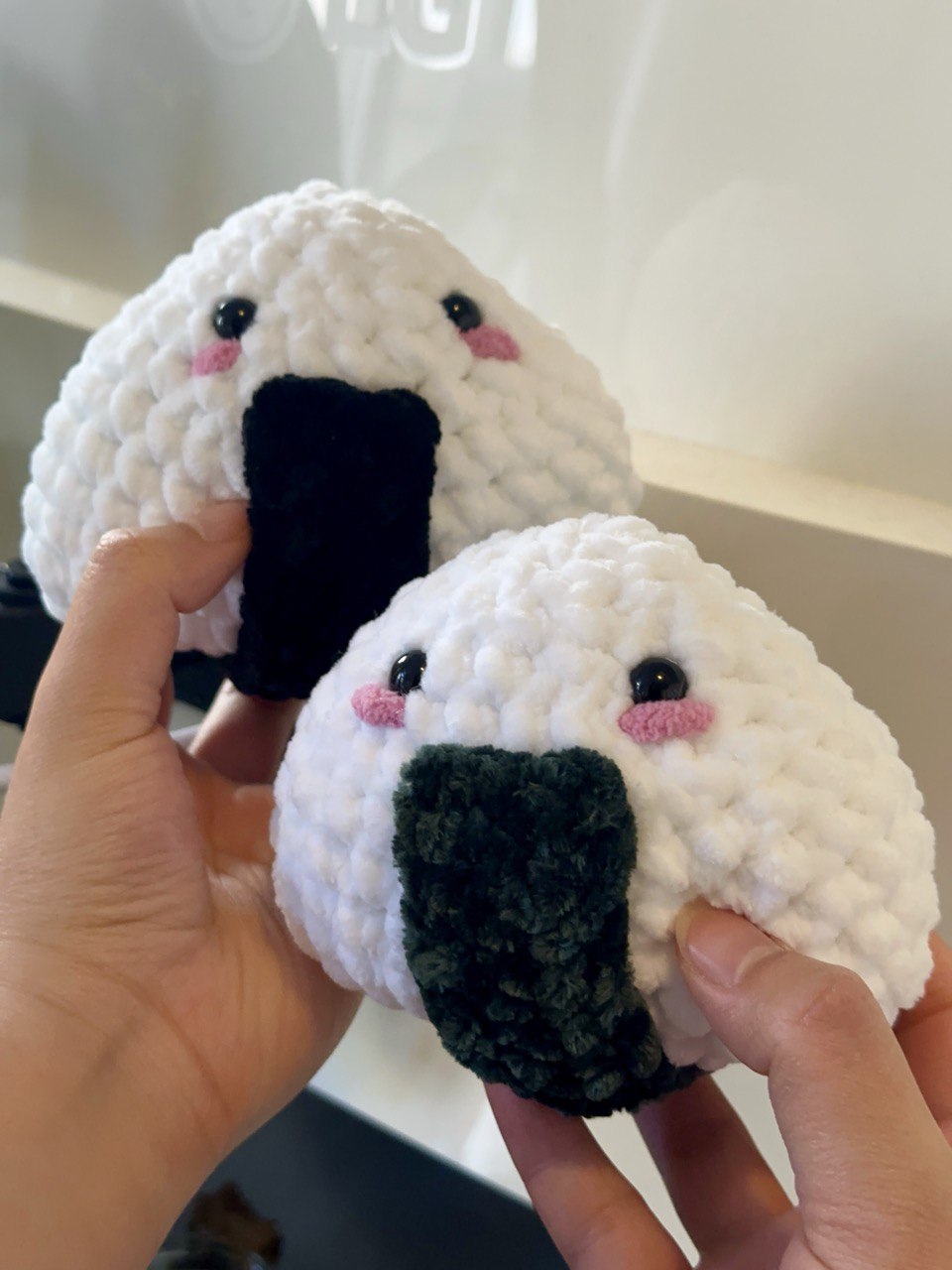 Crochet Onigiri (Rice Ball) Plushie Pattern PDF Download