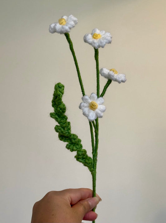 Crochet Chamomile (Handmade Multi-coloured flowers)