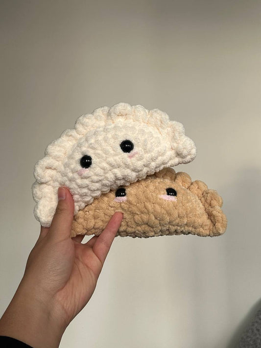 Dumpling/Empanada Plushie (Gyoza, Jamaican Patty, Pierogie)
