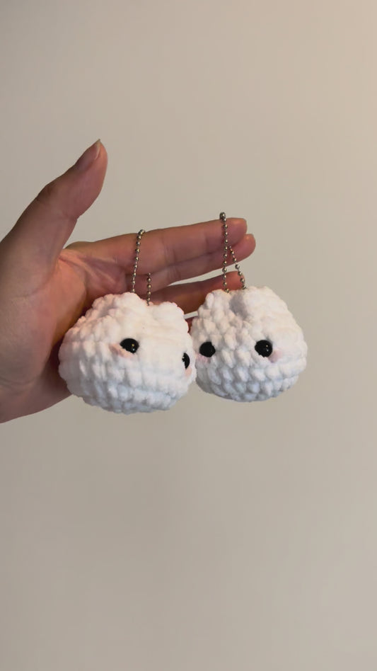 Crochet Emotional Bao Keychain (Dumpling/Steamed Bun/Siopao)