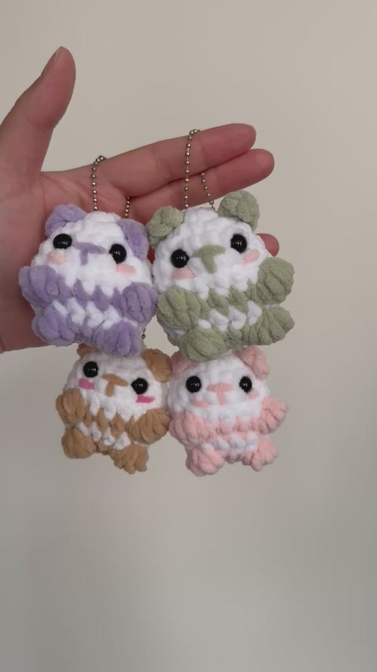 Handmade Crochet Panda Keychain – Panda Bag Charm