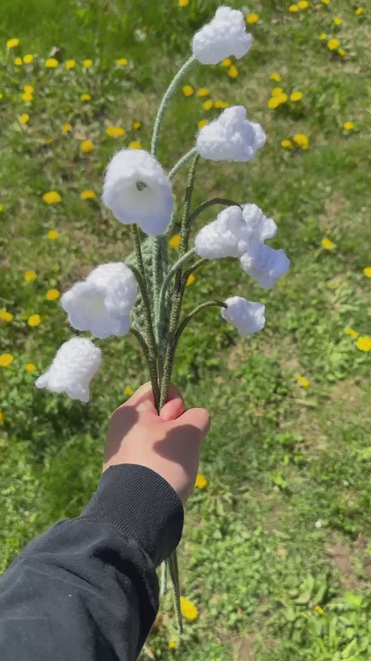 Crochet Lily of the Valley (Handmade Multi-coloured flowers)