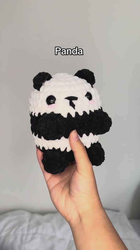 Handmade Crochet Panda Boba Plushie