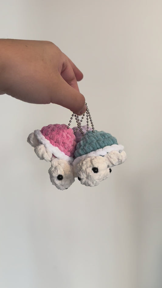 Crochet Turtle Keychain Pattern PDF Download Beginner Friendly